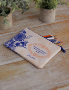 Jane Austen accessory pouch by Insight Editions, featuring a stylish fabric design, ideal for organizing small items.