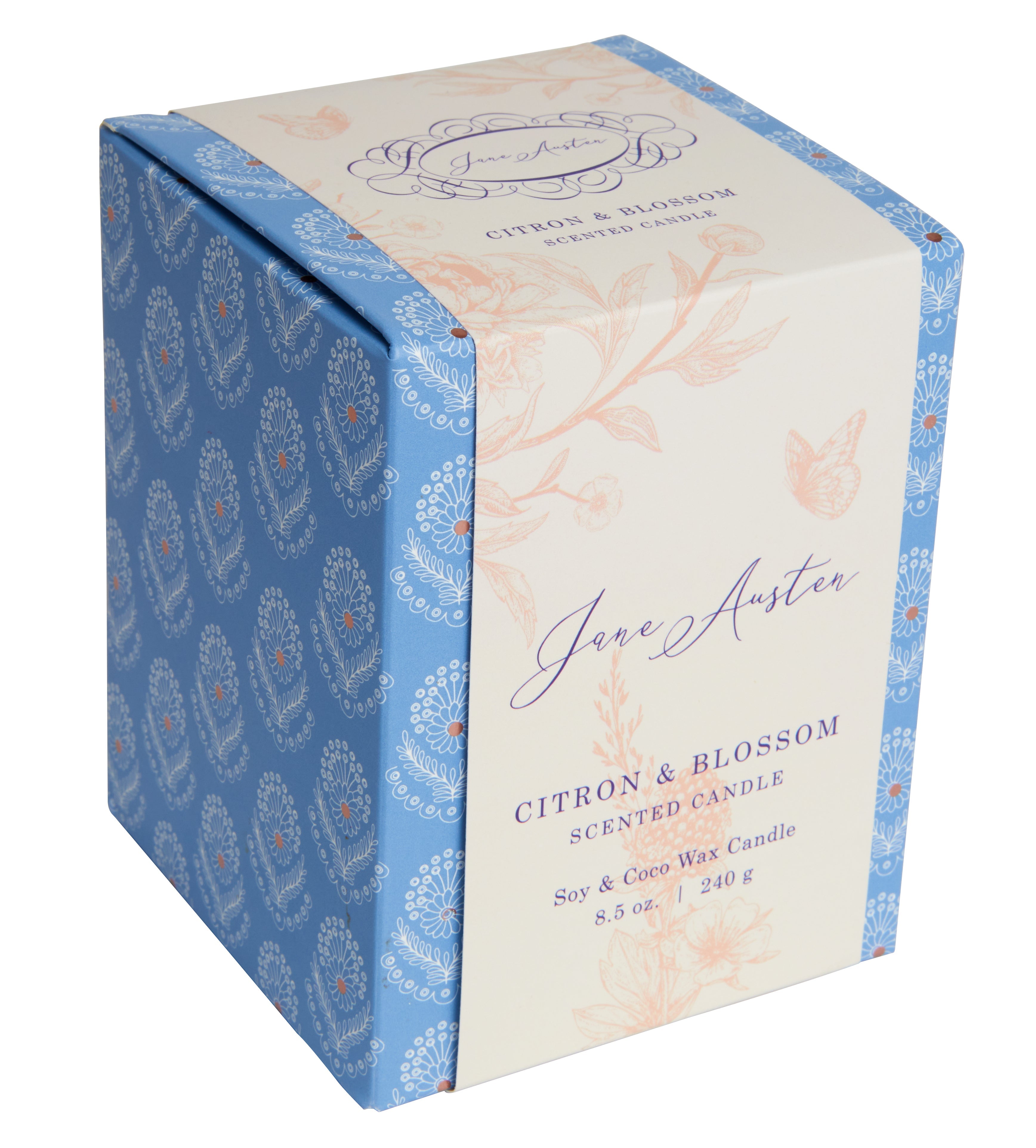 Jane Austen scented candle by Insight Editions, 8.5 oz. home fragrance with a decorative label and soft wax finish.