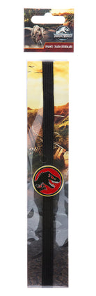 Jurassic World enamel charm bookmark with dinosaur design, ideal for home goods and reading enthusiasts.