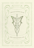 Lord of the Rings Rivendell signature pop-up card by Insight Editions, featuring detailed Rivendell landscape in a home decor style.