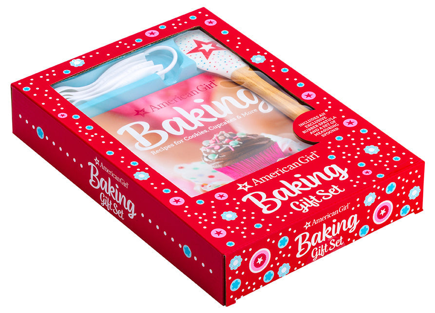 American Girl Baking gift set kit by Insight Editions, featuring baking tools and accessories for young bakers.