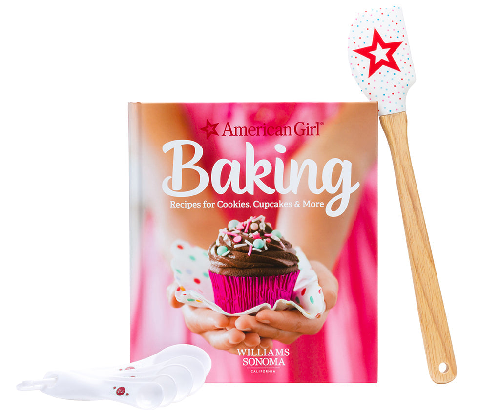 American Girl Baking gift set kit by Insight Editions with baking tools and accessories for young bakers.