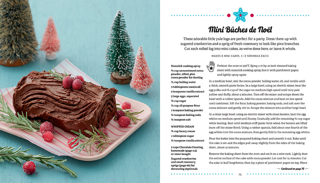 American Girl My Holiday Cookbook Collection kit by Insight Editions, featuring colorful holiday-themed recipe cards and cooking tools.