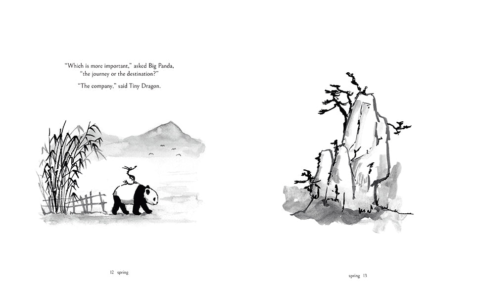 Insight Editions Big Panda and Tiny Dragon book collection kit with colorful illustrated books featuring panda and dragon characters.