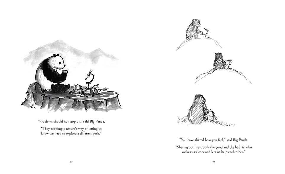 Insight Editions Big Panda and Tiny Dragon book collection kit with colorful illustrations and hardcover books.