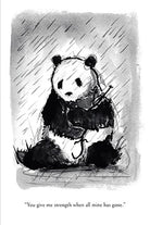 Set of 20 boxed cards featuring Big Panda and Tiny Dragon illustrations by Insight Editions, displayed in a decorative box.