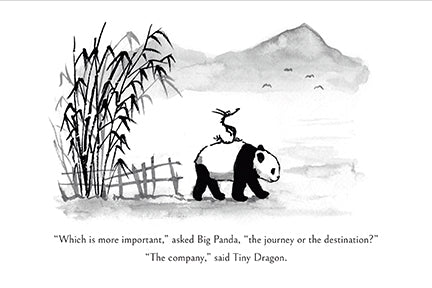 Boxed set of 20 Big Panda and Tiny Dragon themed cards by Insight Editions, featuring colorful illustrations and detailed artwork.