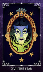 Disney Villains Tarot Deck and Guidebook kit by Insight Editions featuring illustrated villain-themed tarot cards and instructional guide.