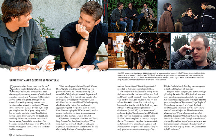 Insight Editions Supernatural puzzle and book set kit featuring a detailed puzzle image and a related book, perfect for fans.