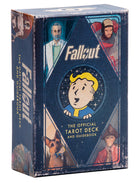Fallout: The Official Tarot Deck and Guidebook kit by Insight Editions, featuring tarot cards and a guidebook in a themed box.