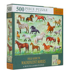 Insight Editions horse field guide kit featuring illustrations and information on magnificent horse breeds and characteristics.