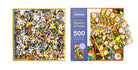 Flowers and Fungi jigsaw puzzle kit by Insight Editions featuring colorful botanical and mushroom illustrations.