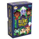 Funko Disney Villains Tarot Deck and Guidebook kit, featuring colorful villain-themed tarot cards and a guidebook for readers.