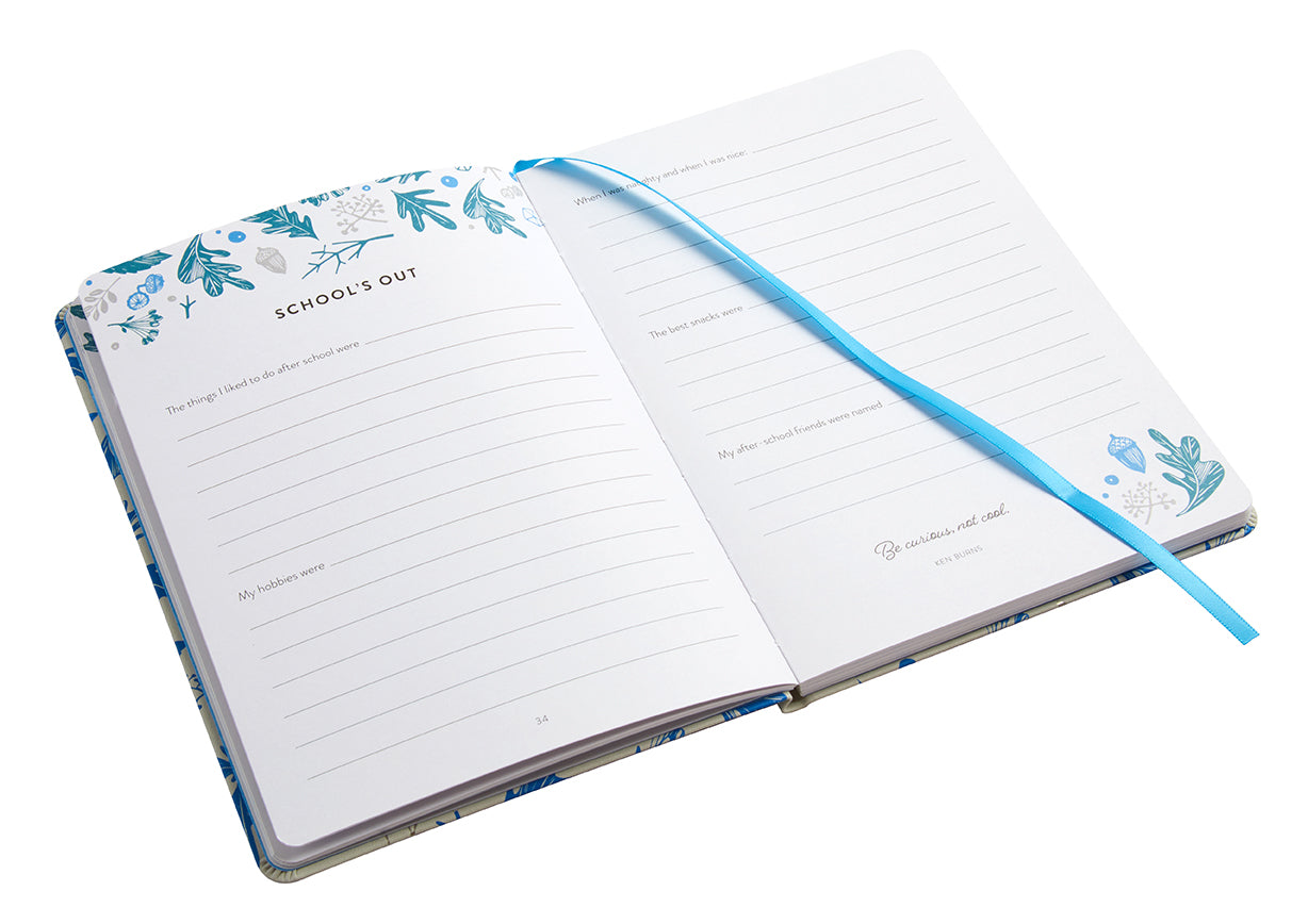 Insight Editions keepsake box and journal set for grandfather's memories, featuring a decorative box and a journaling kit.
