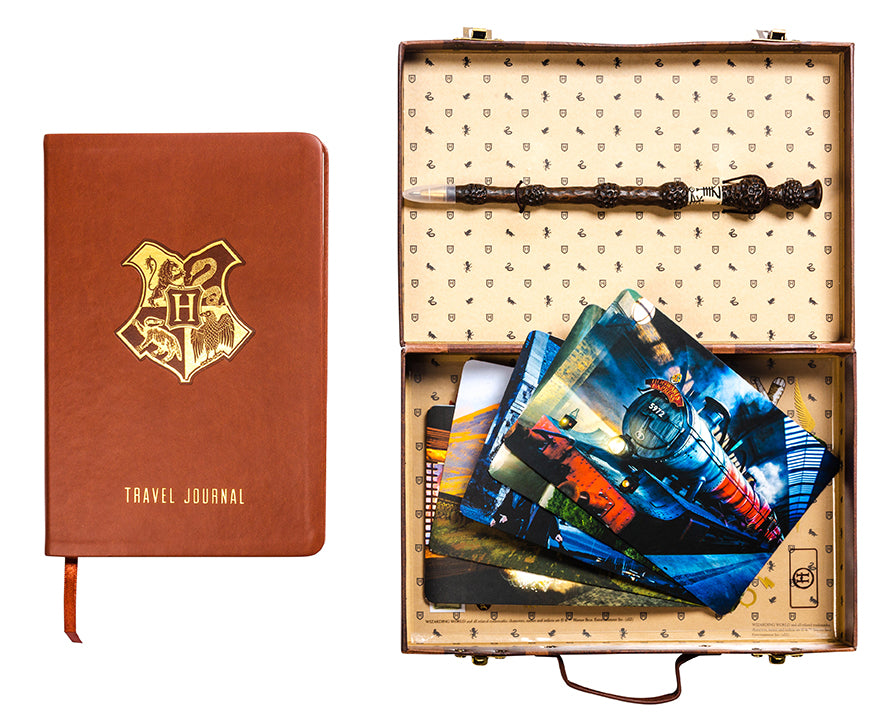 Harry Potter Back to Hogwarts Travel Set kit by Insight Editions, includes themed accessories and memorabilia for fans.
