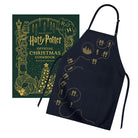 Harry Potter gift set with Christmas cookbook and themed apron from Insight Editions, perfect for magical cooking adventures.