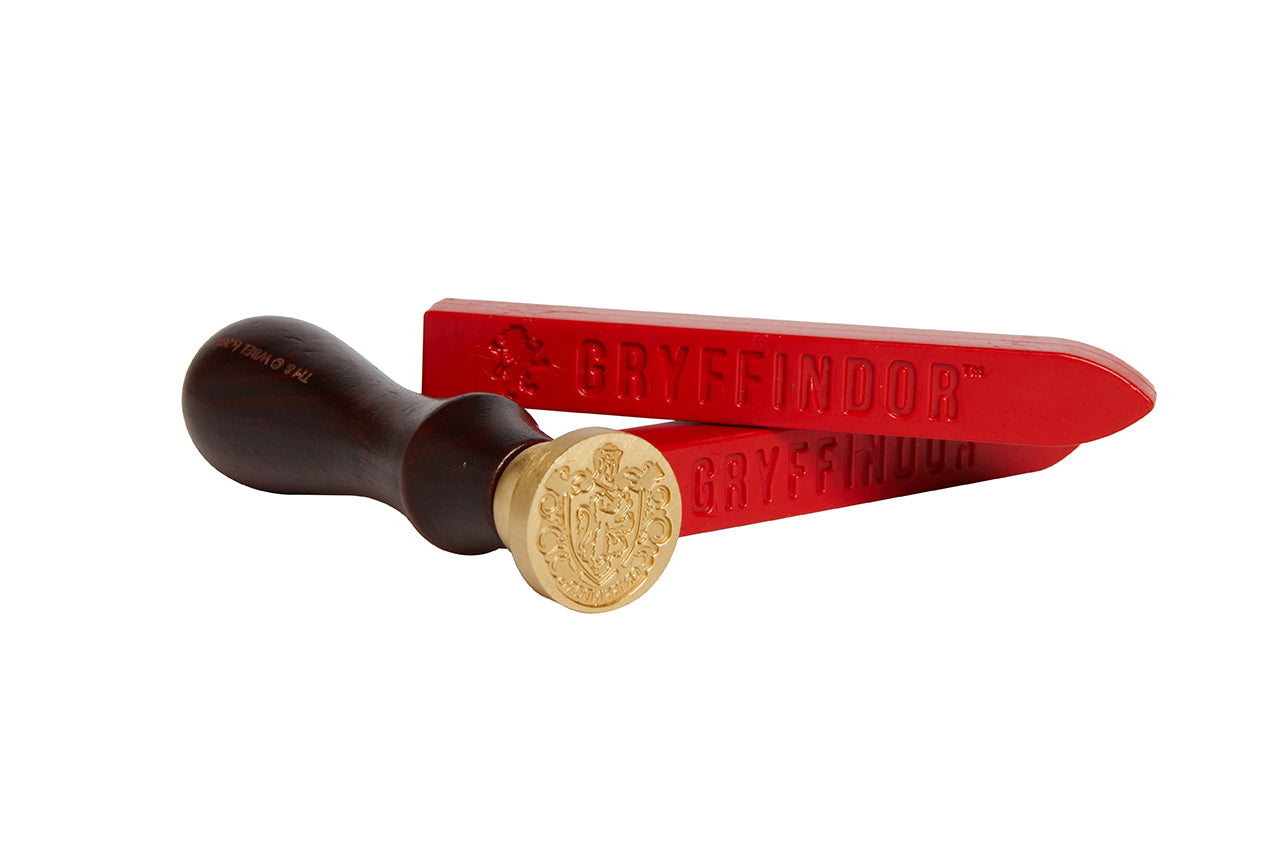 Harry Potter Gryffindor wax seal set kit with sealing wax, stamps, and tools inspired by the Harry Potter series.