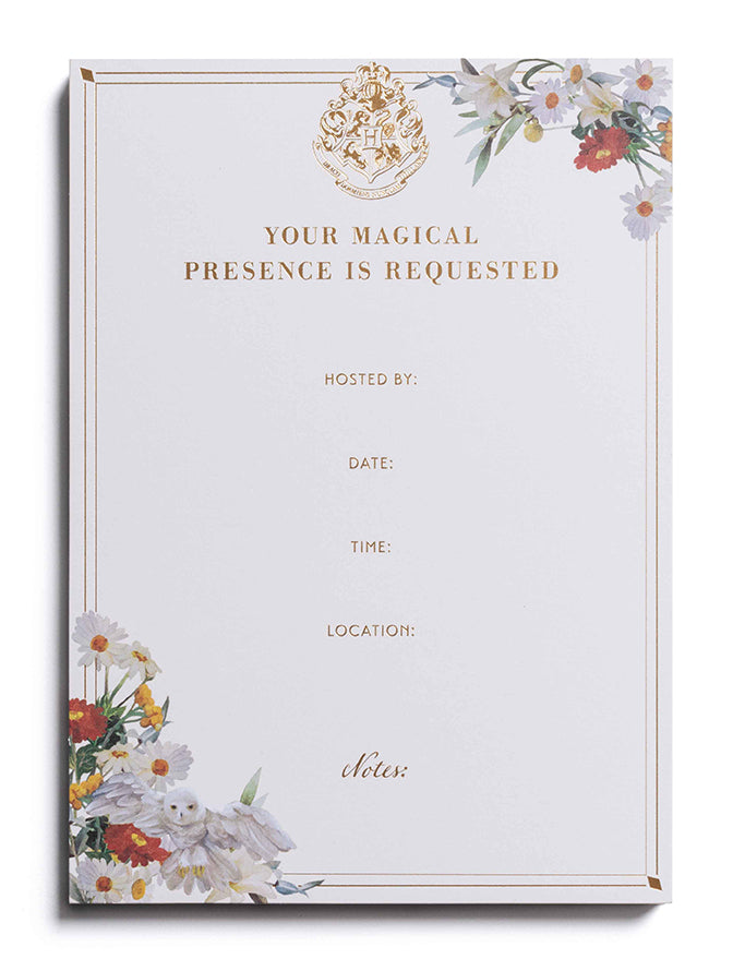 Harry Potter Magical World Invitation Set by Insight Editions, 30 enchanting wizard-themed invitation cards and envelopes.