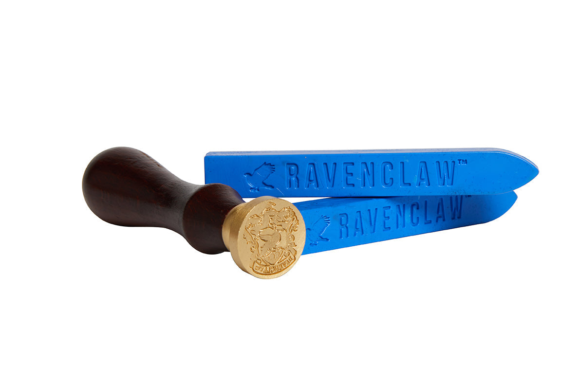 Harry Potter Ravenclaw wax seal set by Insight Editions, includes wax seals and stamping tools for magical letter sealing.