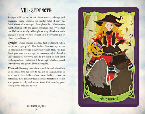 Hocus Pocus Tarot Deck and Guidebook kit with spooky themed cards and instruction manual, by Insight Editions.