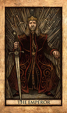 House of the Dragon Tarot Deck and Guidebook kit by Insight Editions, featuring themed tarot cards and a detailed instruction guide.