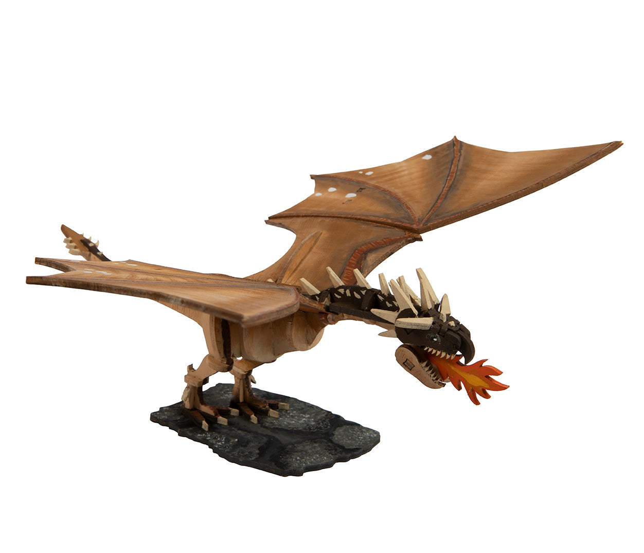 IncrediBuilds Harry Potter Hungarian Horntail kit featuring a deluxe book and 3D wood model of the dragon.