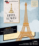 IncrediBuilds Paris Eiffel Tower kit featuring a detailed 3D wood model and booklet by Insight Editions.