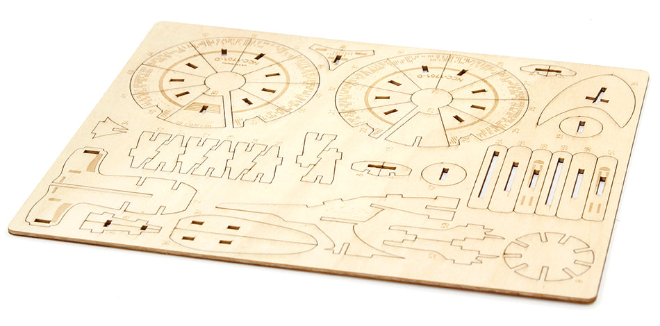 IncrediBuilds Star Trek The Next Generation U.S.S. Enterprise NCC-1701-D 3D wood model kit and book by Insight Editions.