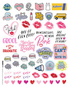 Mean Girls Burn Book scrapbook set kit by Insight Editions with themed pages and accessories for creative crafting and storytelling.