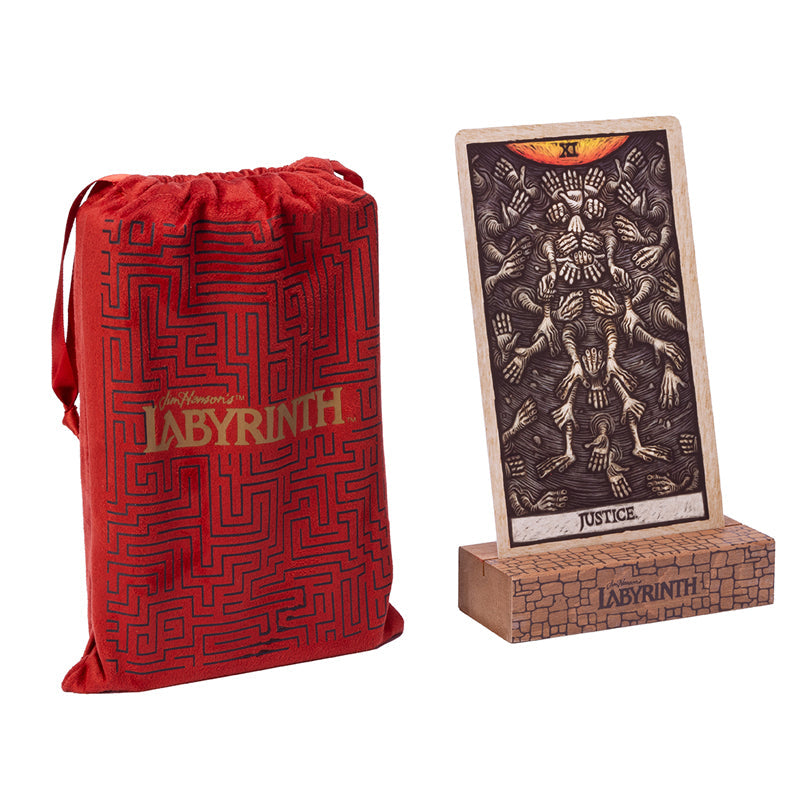 Mega-Sized Labyrinth Tarot deck and guidebook kit by Insight Editions, featuring large tarot cards and an instructional guide.