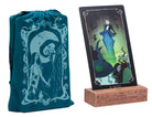 Mega-Sized Nightmare Before Christmas Tarot deck and guidebook kit by Insight Editions featuring spooky, themed tarot cards and detailed guide.