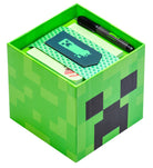 Minecraft Creeper Block stationery set kit by Insight Editions featuring themed notebooks, pens, and accessories inspired by Creeper.