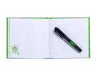 Minecraft Creeper Block stationery set kit by Insight Editions with colorful notebooks, pens, and themed stationery items.