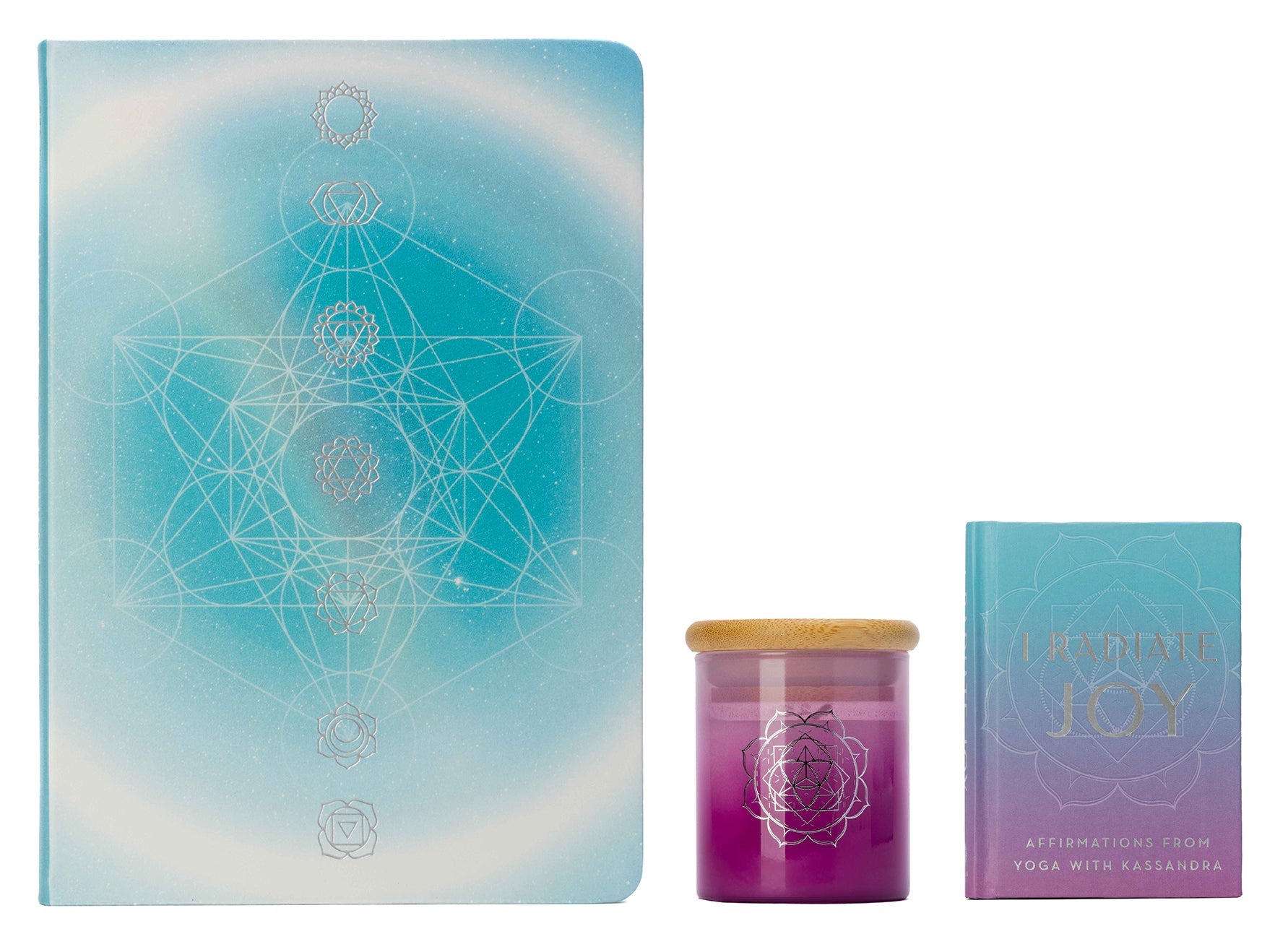 Insight Editions My Yoga Journey gift set kit with yoga accessories and book for mindfulness practice and relaxation.