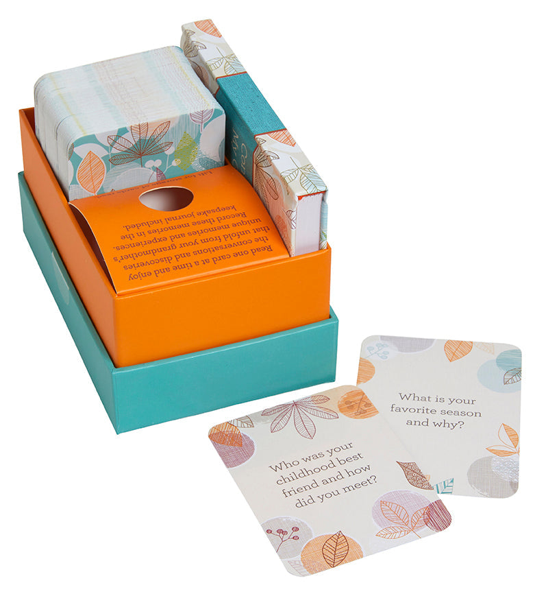 Questions for My Grandmother kit by Insight Editions, featuring cards with heartfelt prompts for meaningful conversations.