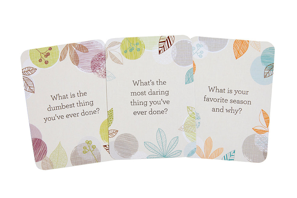 A kit titled "Questions for My Grandmother" by Insight Editions, featuring cards or pages with conversation prompts for family stories.