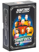 Star Trek: The Next Generation Tarot Deck and Guidebook kit by Insight Editions, featuring themed cards and instructional guide.