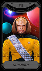 Star Trek: The Next Generation Tarot Deck and Guidebook kit by Insight Editions, featuring themed tarot cards and instructional guide.