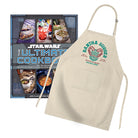 Star Wars gift set featuring a themed cookbook and apron from Insight Editions, displayed together in a collectible kit.