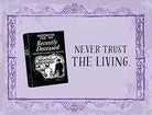 Beetlejuice Handbook for the Recently Deceased deluxe note card set with keepsake book box, Insight Editions gift stationery kit.