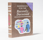 Beetlejuice Handbook for the Recently Deceased deluxe note card set with keepsake book box by Insight Editions, featuring spooky themed stationery.