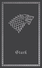 Game of Thrones House Stark desktop stationery set with pen, featuring themed paper, envelopes, and writing accessories.