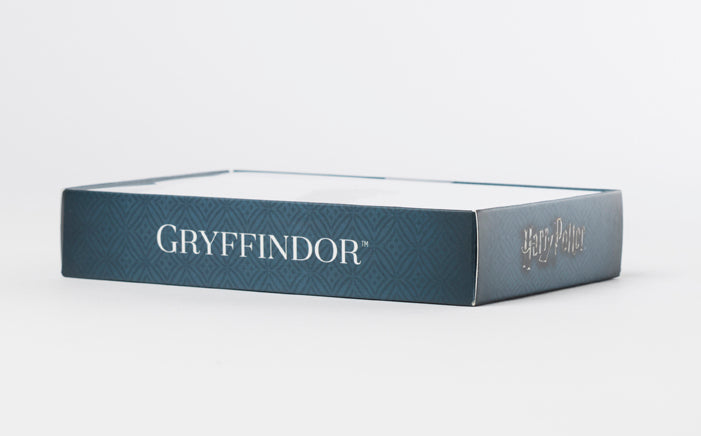 Set of 10 Harry Potter Gryffindor foil note cards from Insight Editions, featuring wizarding house design for stationery and gifts.