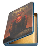 Set of 20 Harry Potter Magical Creatures concept art postcards in a decorative tin, perfect for stationery and collectible display.
