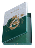 Harry Potter Slytherin constellation postcard tin set with 20 stationery postcards featuring magical Slytherin designs.