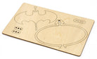 IncrediBuilds DC Comics Batman Logo Emblematics kit, a stationery gift set featuring Batman emblem design with packaging and materials.
