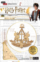 Harry Potter Deathly Hallows IncrediBuilds Emblematics stationery kit with detailed illustrations and Harry Potter-themed designs.