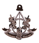 Harry Potter Deathly Hallows IncrediBuilds Emblematics kit featuring themed stationery and collectible items from Insight Editions.