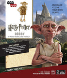Wooden Dobby Harry Potter 3D model kit with booklet by IncrediBuilds, featuring detailed Dobby figure and packaging.