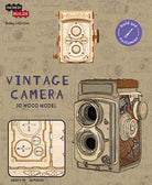 IncrediBuilds Vintage Camera kit from Insight Editions, featuring a detailed miniature model of a classic camera.